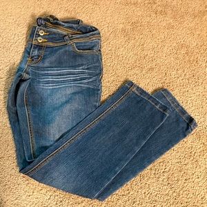 Blue asphalt low rise jeans